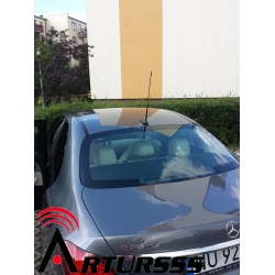 Przykład instalacji anteny na Mercedes E 2016