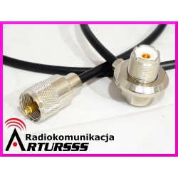 Kabel antenowy z wtykiem UC1 i gniazdem PL ( UHF )
