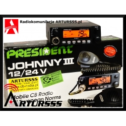 Radio CB President Johnny III ASC 12/24V