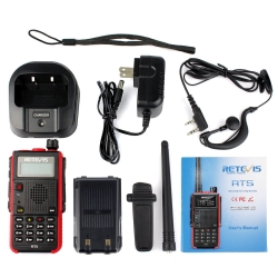 Retevis RT5 UHF/VHF  7Watt - radiotelefon - krótkofalówka - scaner / radio FM + LED