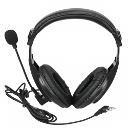Słuchawki nagłowne Retevis EH4 z mikrofonem 2pin Kenwood  pasują do UV5 / RT5 / RT81 / MD680  itp.