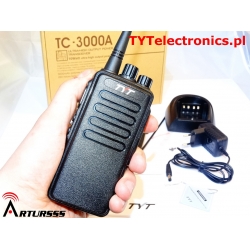 Radiotelefon UHF TYT TC3000A komplet