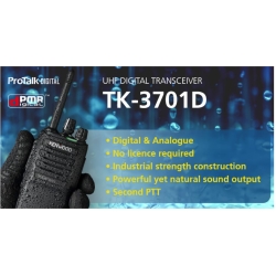 Profesjonalny zestaw Krótkofalówek cyfrowo-analogowych Kenwood TK3701DE + KMC43D+KLH-187 + Programowanie